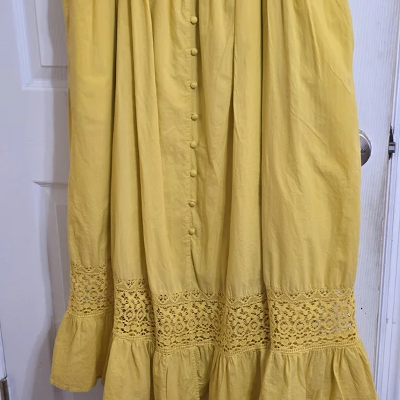 torrid Mustard Yellow Button-Front Sundress - Picture 5 of 8